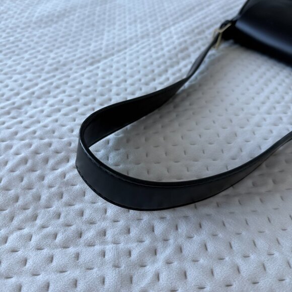 ZARA BAGUETTE MINI BLACK FLAP BAG - Picture 4 of 6